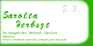 sarolta herbszt business card